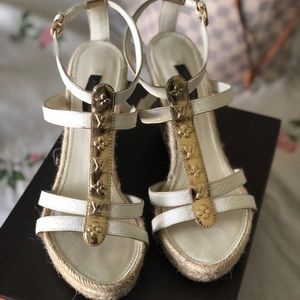 Louis Vuitton Wedge (Authentic) Size 37.5